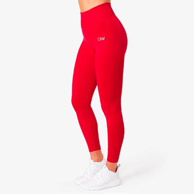ICIW Scrunch Seamless Tights Deep Red - MuscleHouse.dk