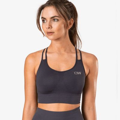 ICIW Define Seamless Sports Bra Graphite - MuscleHouse.dk