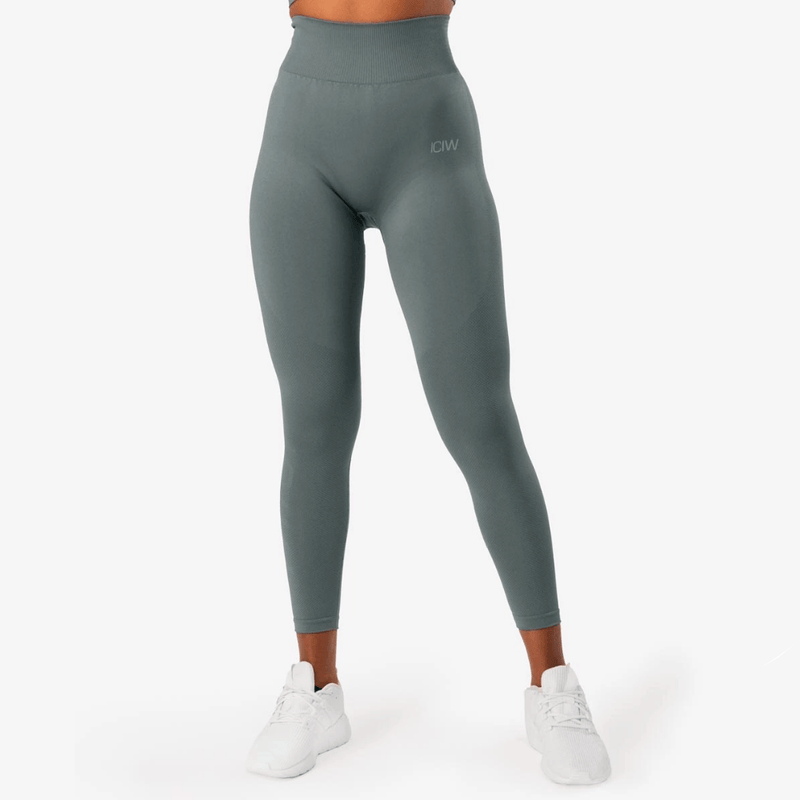 Define Seamless Tights Jungle Green » Køb ICANIWILL hos Muscle House