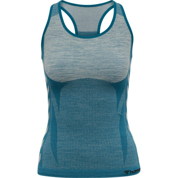 Hummel CLEA Seamless Top – Blue Coral Marshmallow