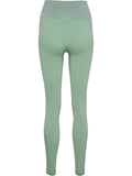 Hummel CLEA Seamless Mid Waist Tights – Chinois Geen/Silt Green Mel