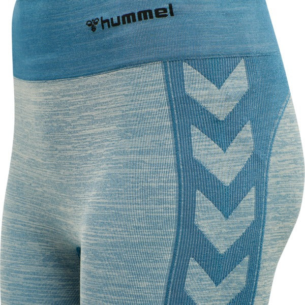 Hummel CLEA Seamless Mid Waist Tights – Blue Coral Marshmallow