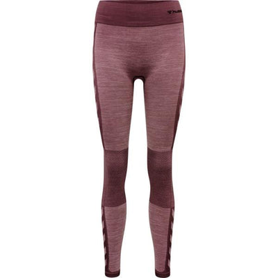 Hummel CLEA Seamless Mid Waist Tights – Fudge Woodrose Melange