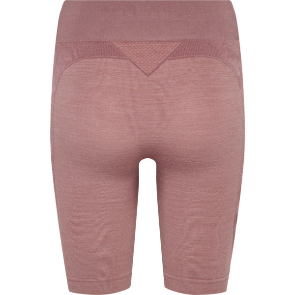 Hummel CLEA Seamless Cycling Shorts – Woodrose/Rose Taupe Melange