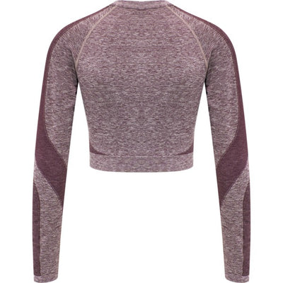 Hummel KADY Seamless T-shirt L/S - Fudge Melange