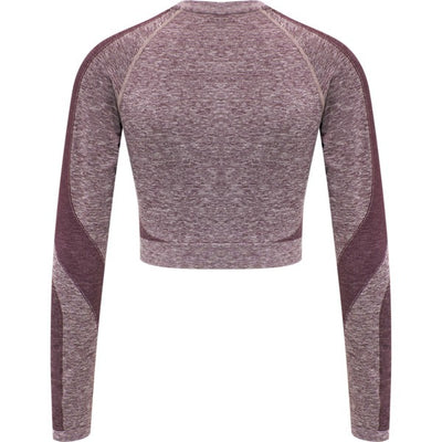 Hummel KADY Seamless T-shirt L/S - Fudge Melange