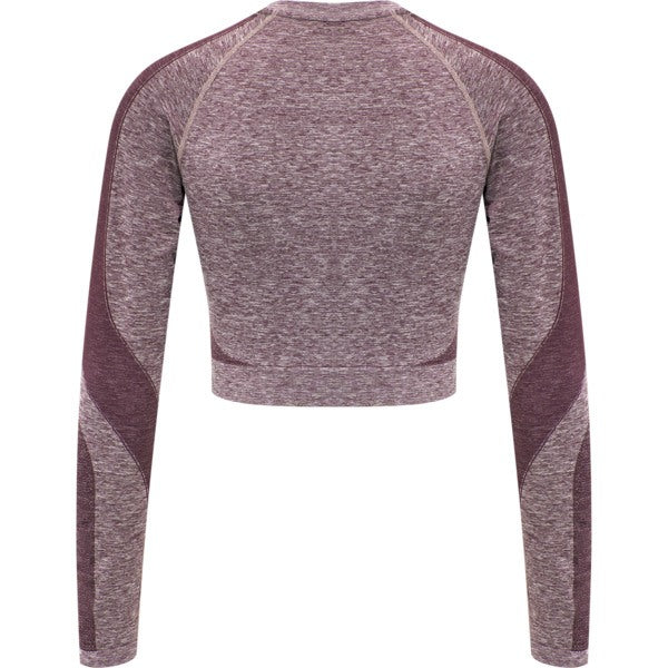Hummel KADY Seamless T-shirt L/S - Fudge Melange