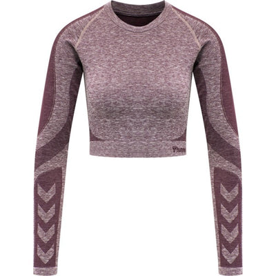 Hummel KADY Seamless T-shirt L/S - Fudge Melange