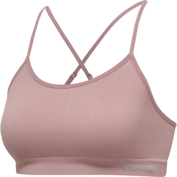 Hummel JUNO Seamless Bra - Woodrose - Musclehouse.dk
