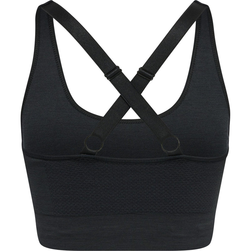 Hummel CLEA Seamless Sports Top – Black Melange