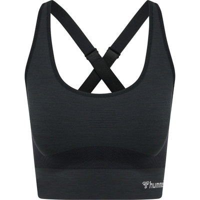 Hummel CLEA Seamless Sports Top – Black Melange