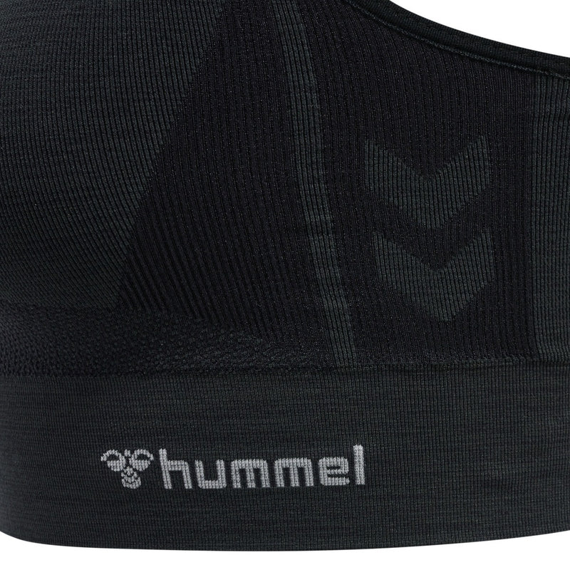 Hummel CLEA Seamless Sports Top – Black Melange