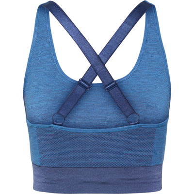 Hummel CLEA Seamless Sports Top – Riviera/Insignia Blue Melange