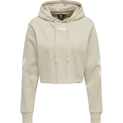 Hummel Legacy Cropped Hoodie - Pumice Stone