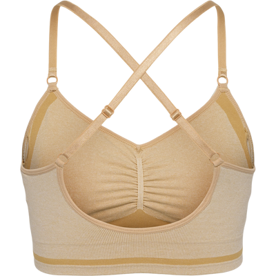 Hummel LULU Seamless Scrunch Bra - Curds & Whey Melange
