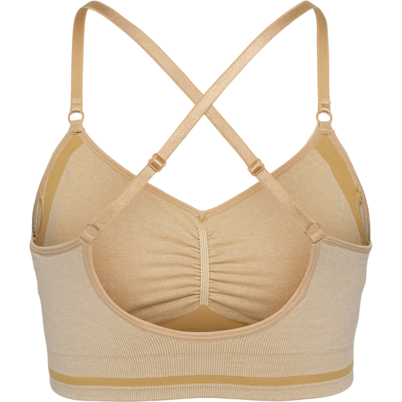 Hummel LULU Seamless Scrunch Bra - Curds & Whey Melange