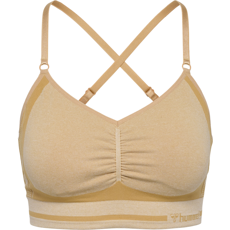 Hummel LULU Seamless Scrunch Bra - Curds & Whey Melange