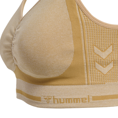 Hummel LULU Seamless Scrunch Bra - Curds & Whey Melange
