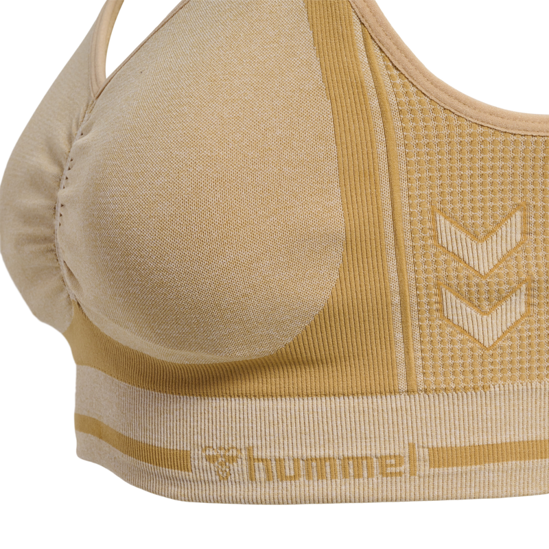 Hummel LULU Seamless Scrunch Bra - Curds & Whey Melange