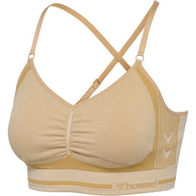 Hummel LULU Seamless Scrunch Bra - Curds & Whey Melange