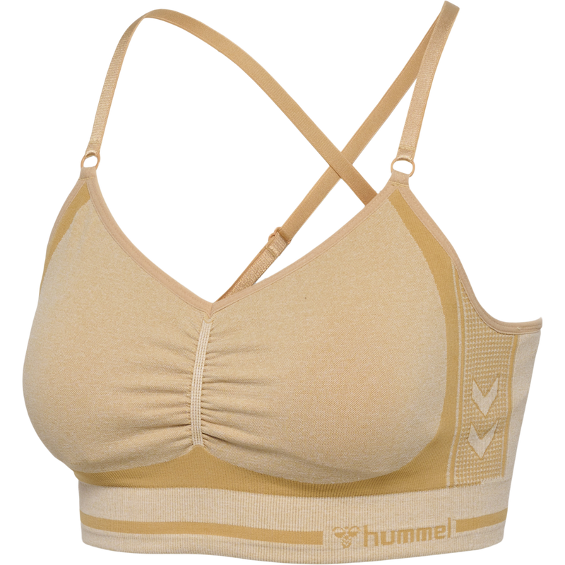 Hummel LULU Seamless Scrunch Bra - Curds & Whey Melange