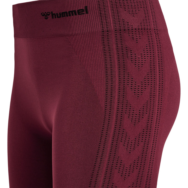 Hummel Shaping Seamless Mid Waist Tights - Zinfandel
