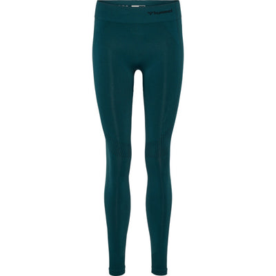 Hummel Shaping Seamless Mid Waist Tights - Deep Teal