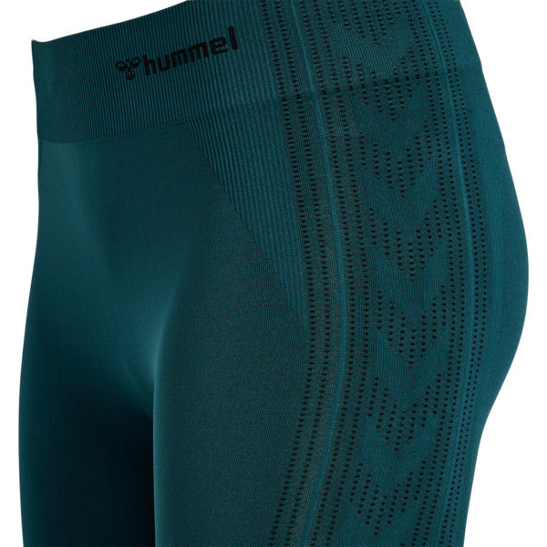 Hummel Shaping Seamless Mid Waist Tights - Deep Teal