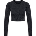 Hummel MT PI Seamless Crop T-Shirt L/S - Black