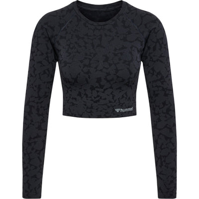 Hummel MT PI Seamless Crop T-Shirt L/S - Black