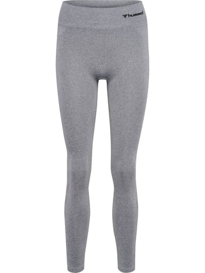 Hummel CI Seamless Mid Waist Scrunch Tights – Grey Melange