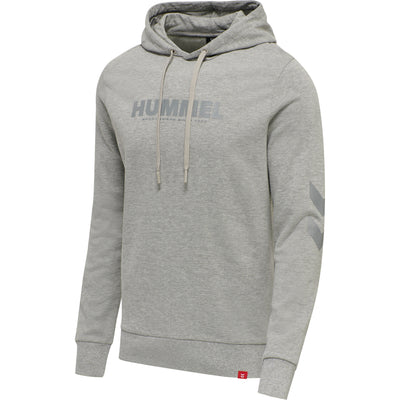 Hummel LEGACY Logo Hoodie – Grey Melange