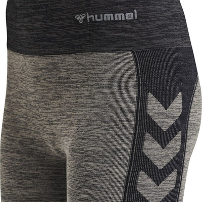 Hummel CLEA Seamless Cycling Shorts – Chateau Gray/Black Melange