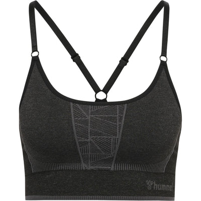 Hummel ENERGY Seamless Sports Top - Black/Asphalt Melange