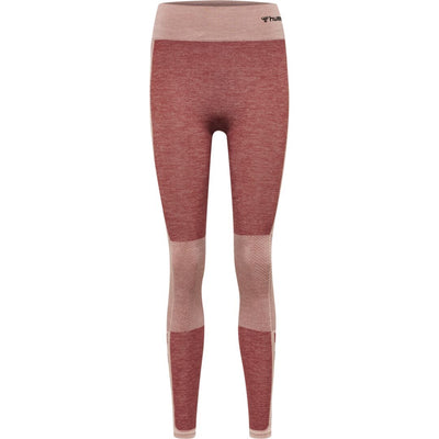 Hummel CLEA Seamless Mid Waist Tights – Withered Rose/Rose Tan Melange