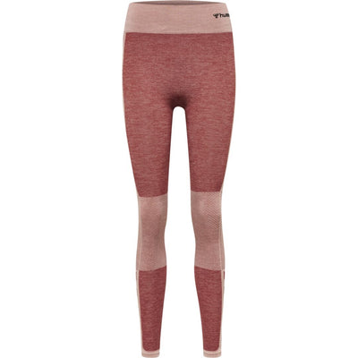 Hummel CLEA Seamless Mid Waist Tights – Withered Rose/Rose Tan Melange