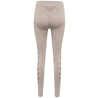 Hummel CI Seamless Mid Waist Tights – Driftwood Melange