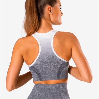 ICANIWILL Ombre Seamless Sports Bra Grey