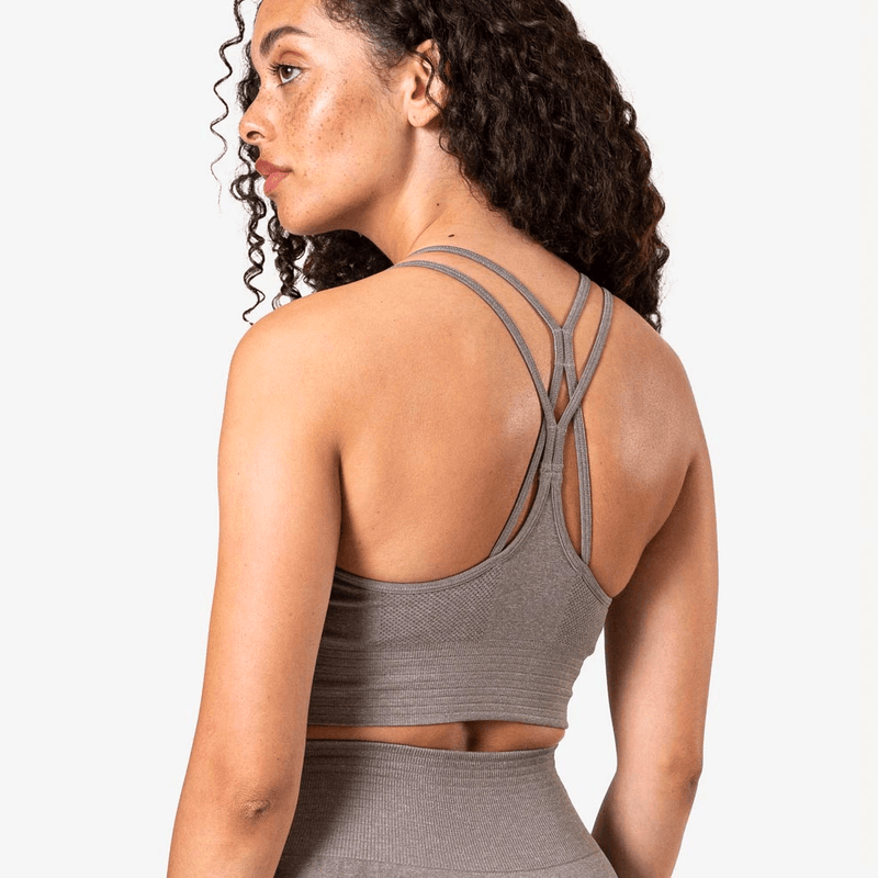 ICANIWILL Define Seamless Sports Bra Taupe Melange