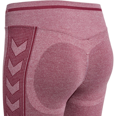 Hummel LULU Seamless Scrunch Tights - Cabernet Melange