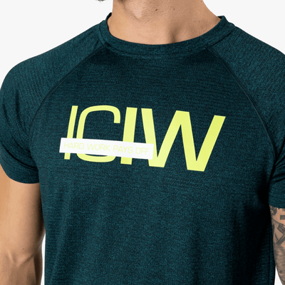 ICANIWILL Training Mesh T-shirt Vivid Green Melange Men