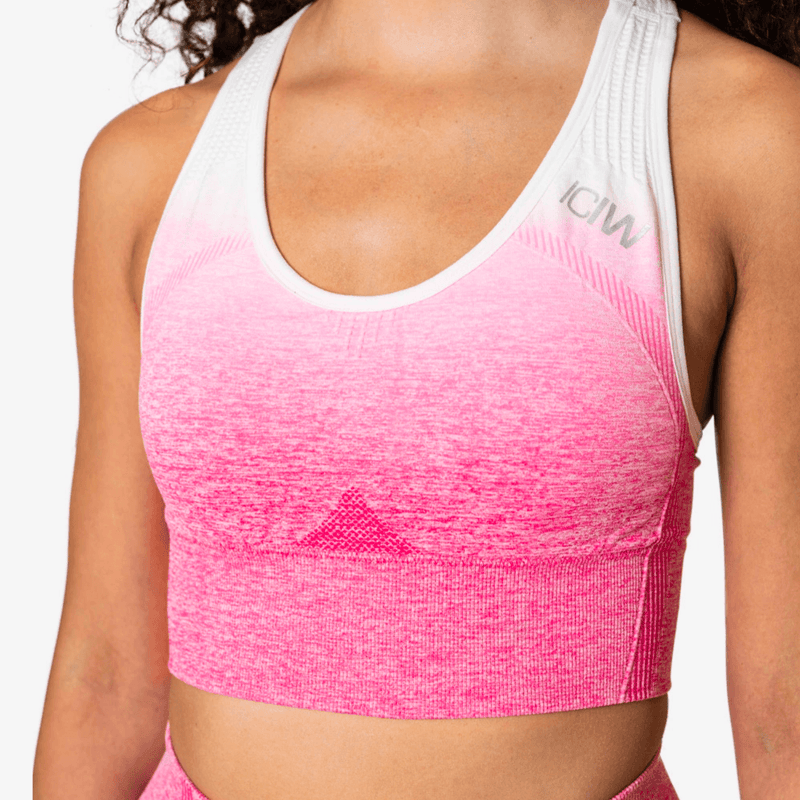 ICANIWILL Ombre Seamless Sports Bra Perfection Pink