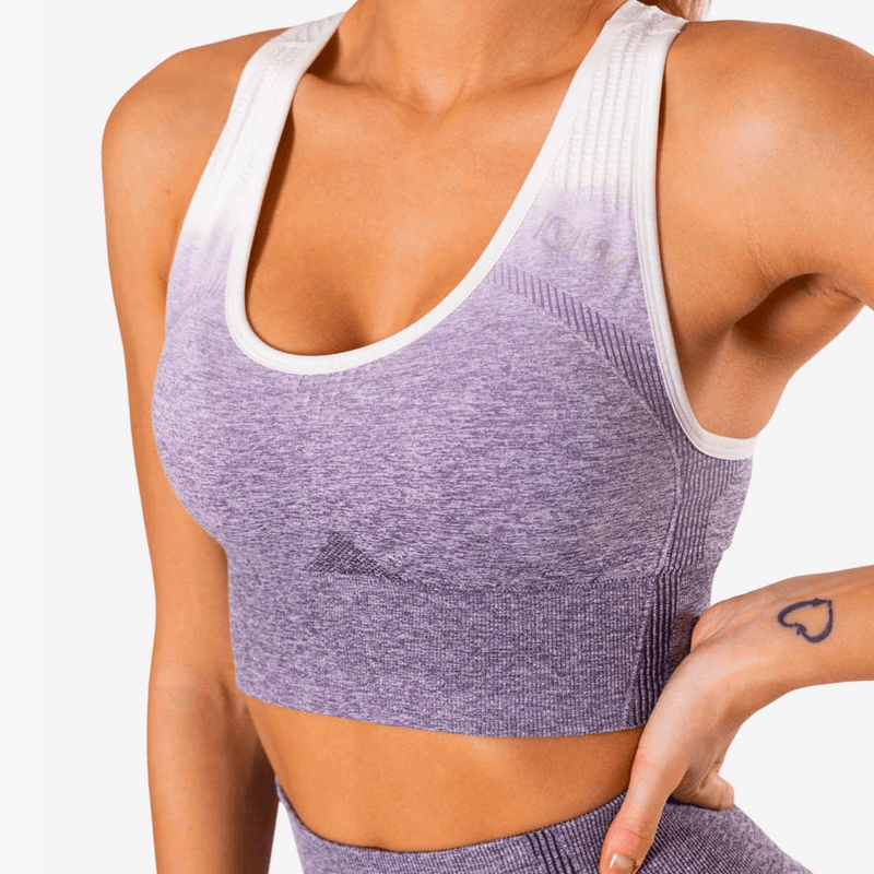 ICANIWILL Ombre Seamless Sports Bra Purple