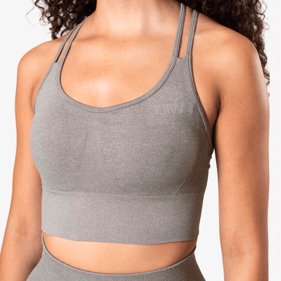 ICANIWILL Define Seamless Sports Bra Taupe Melange