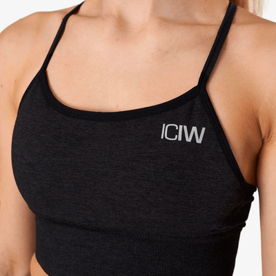 ICANIWILL Queen Mesh Sports Bra Graphite Melange