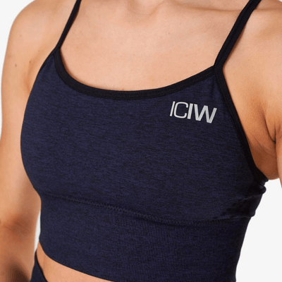 ICANIWILL Queen Mesh Sports Bra Navy Melange