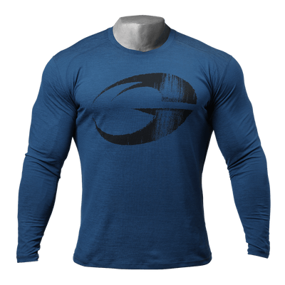 GASP Ops edition long sleeve Ocean Blue - MuscleHouse.dk