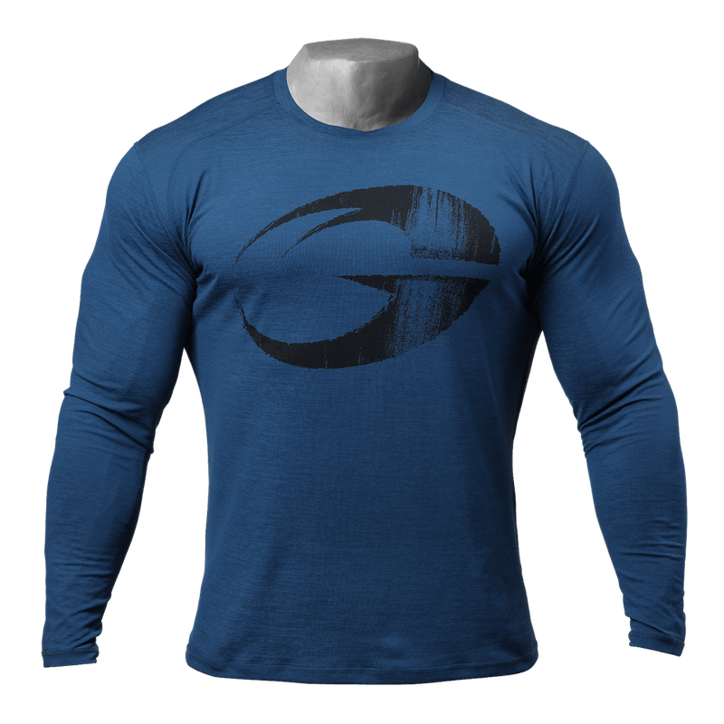 GASP Ops edition long sleeve Ocean Blue - MuscleHouse.dk