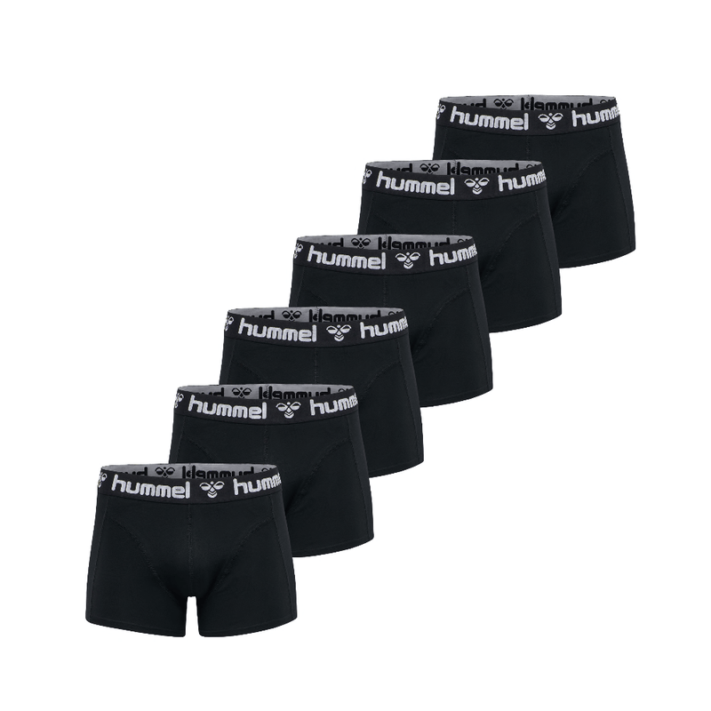 Hummel NICKO 6-pack Boxers - Black - Musclehouse.dk