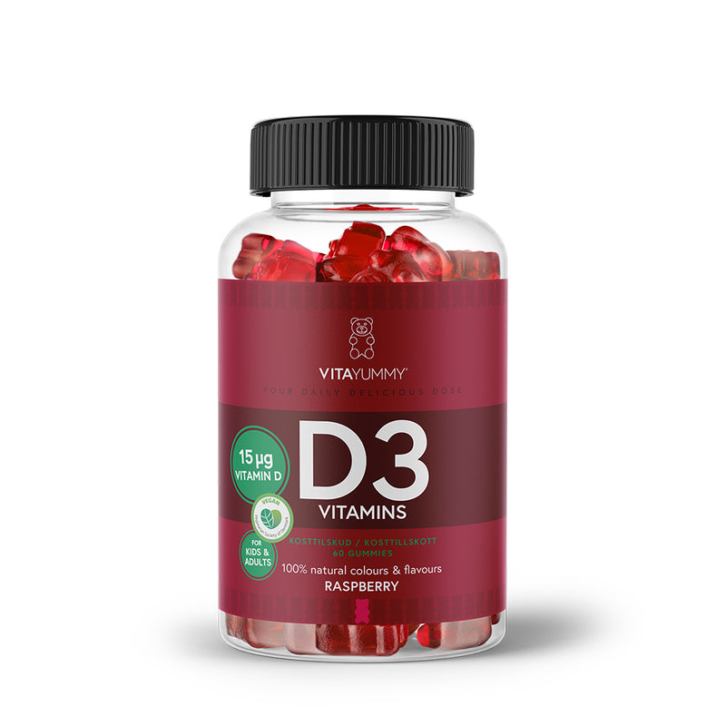 VitaYummy Vitamin D3 - Raspberry (60 stk)